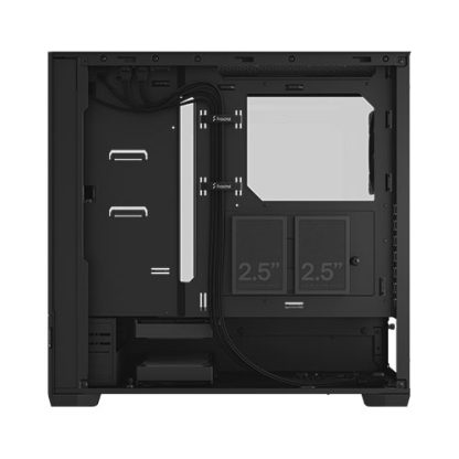 Fractal Design Pop Air (Black TG) Gaming Case w Clear Glass Window, ATX, Hexagonal Mesh Front, 3 Fans