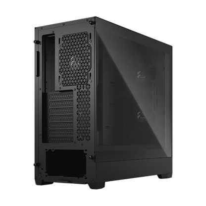 Fractal Design Pop Air (Black TG) Gaming Case w Clear Glass Window, ATX, Hexagonal Mesh Front, 3 Fans