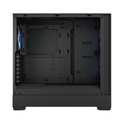 Fractal Design Pop Air RGB (Black TG) Gaming Case w/ Clear Glass Window, ATX, Hexagonal Mesh Front, 3 RGB Fans & ARGB Controller