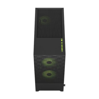 Fractal Design Pop Air RGB (Green Core TG) Gaming Case w Clear Glass Window, ATX, Hexagonal Mesh Front, Green Interior-Accents, 3 RGB Fans & ARGB Controller