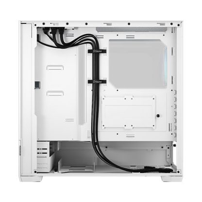 Fractal Design Pop Air RGB (White TG) Gaming Case w Clear Glass Window, ATX, Hexagonal Mesh Front, 3 RGB Fans & ARGB Controller