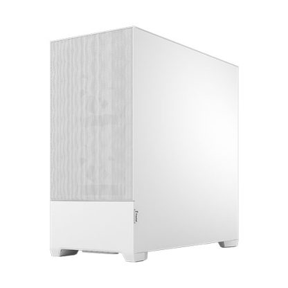 Fractal Design Pop Air (White TG) Gaming Case w Clear Glass Window, ATX, Hexagonal Mesh Front, 3 Fans