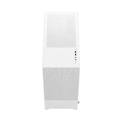 Fractal Design Pop Air (White TG) Gaming Case w Clear Glass Window, ATX, Hexagonal Mesh Front, 3 Fans