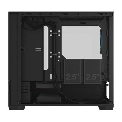 Fractal Design Pop Mini Air RGB (Black TG) Gaming Case w Clear Glass Window, Micro ATX, Hexagonal Mesh Front, 3 RGB Fans & ARGB Controller