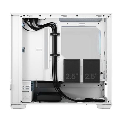 Fractal Design Pop Mini Air RGB (White TG) Gaming Case w Clear Glass Window, Micro ATX, Hexagonal Mesh Front, 3 RGB Fans & ARGB Controller