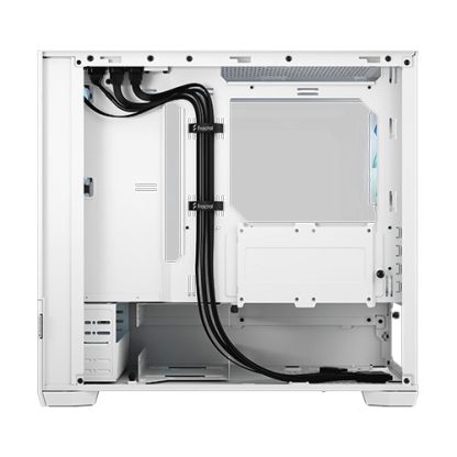 Fractal Design Pop Mini Air RGB (White TG) Gaming Case w Clear Glass Window, Micro ATX, Hexagonal Mesh Front, 3 RGB Fans & ARGB Controller