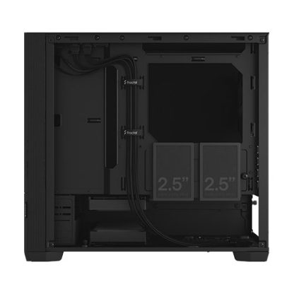 Fractal Design Pop Mini Silent (Black Solid) Gaming Case, Micro ATX, Sound-Damping Steel & Foam, 3 Fans