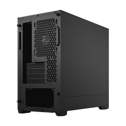 Fractal Design Pop Mini Silent (Black Solid) Gaming Case, Micro ATX, Sound-Damping Steel & Foam, 3 Fans