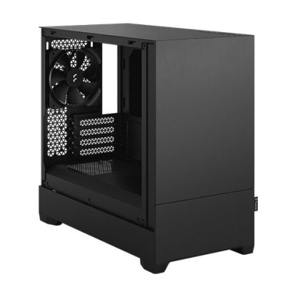 Fractal Design Pop Mini Silent (Black Solid) Gaming Case, Micro ATX, Sound-Damping Steel & Foam, 3 Fans