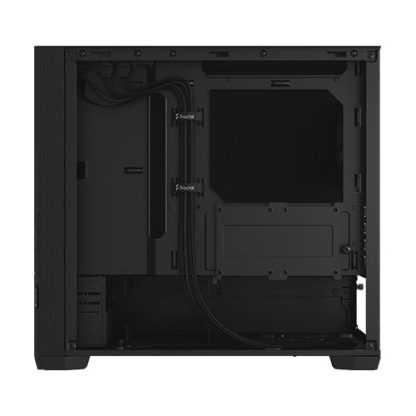 Fractal Design Pop Mini Silent (Black Solid) Gaming Case, Micro ATX, Sound-Damping Steel & Foam, 3 Fans