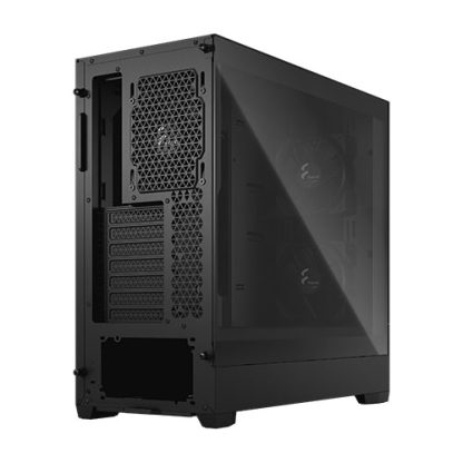 Fractal Design Pop Silent (Black TG) Gaming Case w Clear Glass Window, ATX, Sound-Damping Steel & Foam, 3 Fans