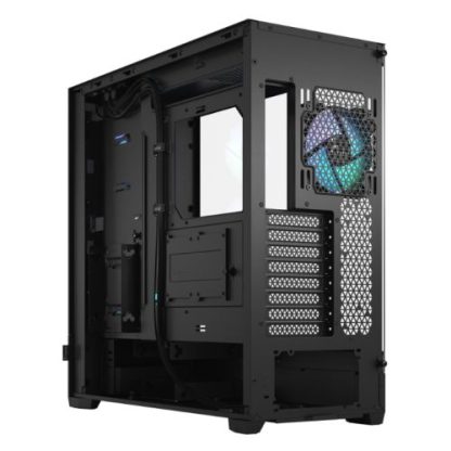 Fractal Design Pop XL Air RGB (Black TG) Gaming Case w Clear Glass Window, E-ATX, Hexagonal Mesh Front, 4 RGB Fans & RGB Controller