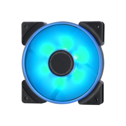 Fractal Design Prisma AL-12PWM 12cm ARGB Case Fan, 7 Blades, Long Life Sleeve Bearing, 500-2000 RPM, Black