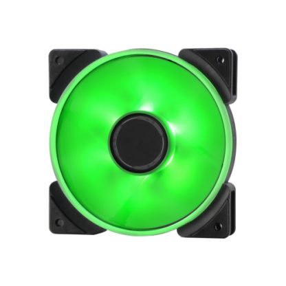 Fractal Design Prisma AL-12PWM 12cm ARGB Case Fan, 7 Blades, Long Life Sleeve Bearing, 500-2000 RPM, Black