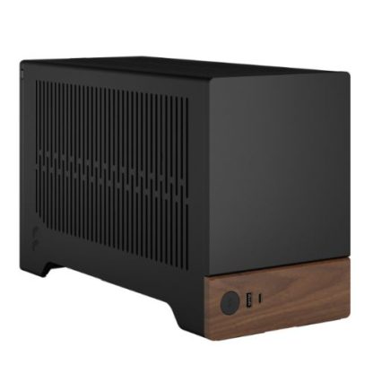 Fractal Design Terra Graphite SFF PC Case, Mini ITX, Walnut Front, Anodized Aluminium Exterior, 322mm GPU Support, Requires SFX-SFX-L PSU,