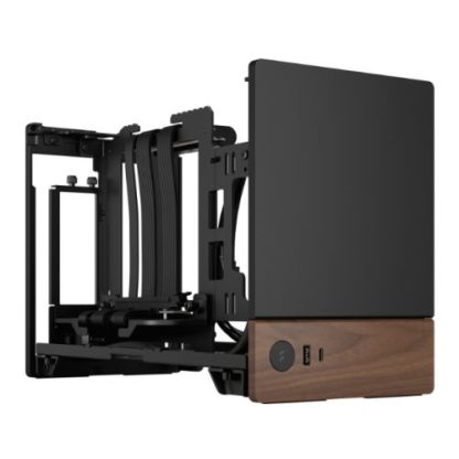 Fractal Design Terra Graphite SFF PC Case, Mini ITX, Walnut Front, Anodized Aluminium Exterior, 322mm GPU Support, Requires SFX-SFX-L PSU,