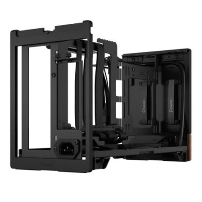Fractal Design Terra Graphite SFF PC Case, Mini ITX, Walnut Front, Anodized Aluminium Exterior, 322mm GPU Support, Requires SFX-SFX-L PSU,