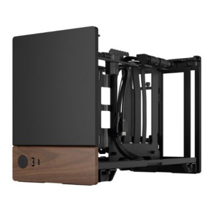 Fractal Design Terra Graphite SFF PC Case, Mini ITX, Walnut Front, Anodized Aluminium Exterior, 322mm GPU Support, Requires SFX-SFX-L PSU,