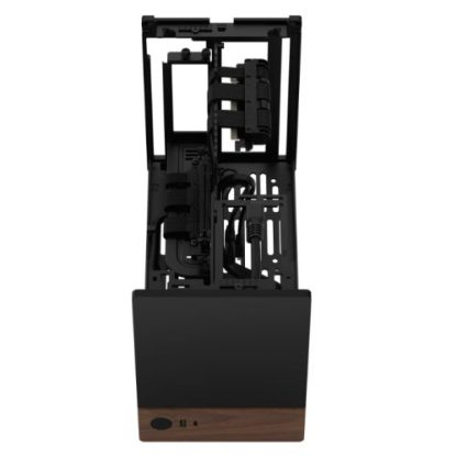 Fractal Design Terra Graphite SFF PC Case, Mini ITX, Walnut Front, Anodized Aluminium Exterior, 322mm GPU Support, Requires SFX-SFX-L PSU,