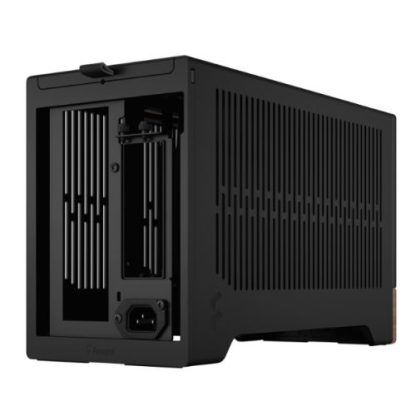 Fractal Design Terra Graphite SFF PC Case, Mini ITX, Walnut Front, Anodized Aluminium Exterior, 322mm GPU Support, Requires SFX-SFX-L PSU,