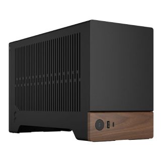 Fractal Design Terra Graphite SFF PC Case, Mini ITX, Walnut Front, Anodized Aluminium Exterior, 322mm GPU Support, Requires SFX-SFX-L PSU,