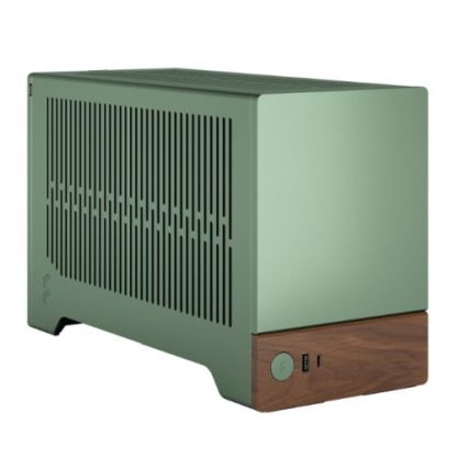 Fractal Design Terra Jade SFF PC Case, Mini ITX, Walnut Front, Anodized Aluminium Exterior, 322mm GPU Support, Requires SFX/SFX-L PSU, USB-C
