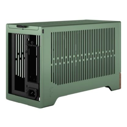 Fractal Design Terra Jade SFF PC Case, Mini ITX, Walnut Front, Anodized Aluminium Exterior, 322mm GPU Support, Requires SFX/SFX-L PSU, USB-C