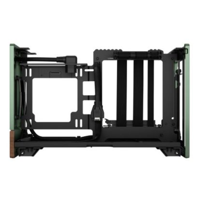Fractal Design Terra Jade SFF PC Case, Mini ITX, Walnut Front, Anodized Aluminium Exterior, 322mm GPU Support, Requires SFX/SFX-L PSU, USB-C