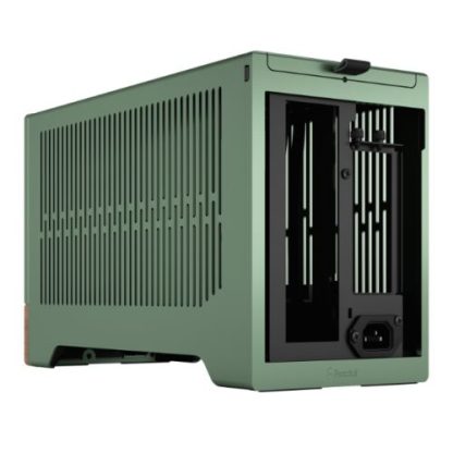 Fractal Design Terra Jade SFF PC Case, Mini ITX, Walnut Front, Anodized Aluminium Exterior, 322mm GPU Support, Requires SFX/SFX-L PSU, USB-C
