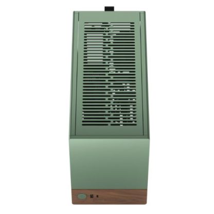 Fractal Design Terra Jade SFF PC Case, Mini ITX, Walnut Front, Anodized Aluminium Exterior, 322mm GPU Support, Requires SFX/SFX-L PSU, USB-C