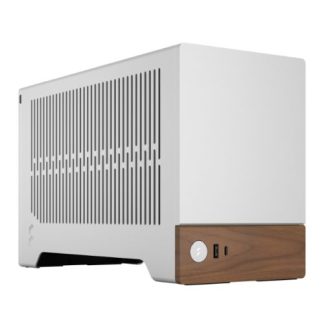 Fractal Design Terra Silver SFF PC Case, Mini ITX, Walnut Front, Anodized Aluminium Exterior, 322mm GPU Support, Requires SFX SFX-L PSU, USB-C