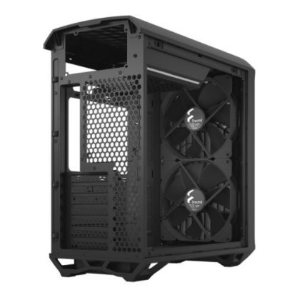 Fractal Design Torrent Compact (Black Solid) Gaming Case, E-ATX, 2 Fans, Fan Hub, Front Grille, USB-C