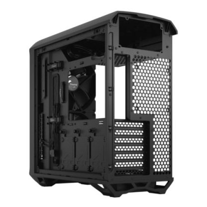 Fractal Design Torrent Compact (Black Solid) Gaming Case, E-ATX, 2 Fans, Fan Hub, Front Grille, USB-C