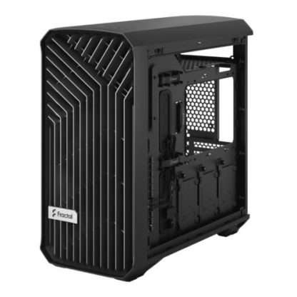 Fractal Design Torrent Compact (Black Solid) Gaming Case, E-ATX, 2 Fans, Fan Hub, Front Grille, USB-C