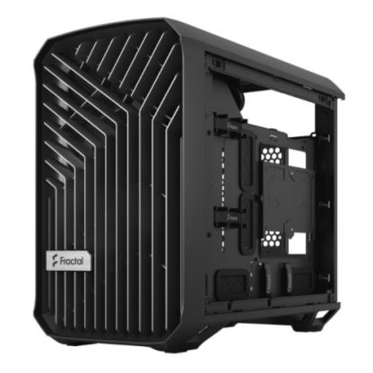 Fractal Design Torrent Nano (Black Solid) Case, Mini ITX, 1 Fan, ATX PSU & 335mm GPU Support, 280mm Watercooling, Front Grille, USB-C