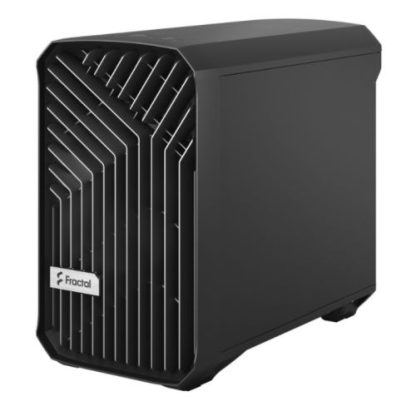 Fractal Design Torrent Nano (Black Solid) Case, Mini ITX, 1 Fan, ATX PSU & 335mm GPU Support, 280mm Watercooling, Front Grille, USB-C