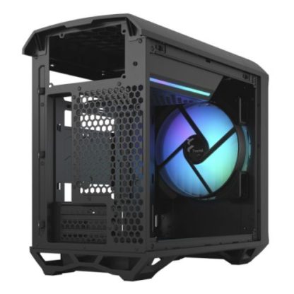 Fractal Design Torrent Nano (Light TG RGB) Case w Light Tint Glass Windows, Mini ITX, 1 RGB Fan, ATX PSU & 335mm GPU Support, 280mm Watercooling, RGB Strip, Front Grille, USB-C
