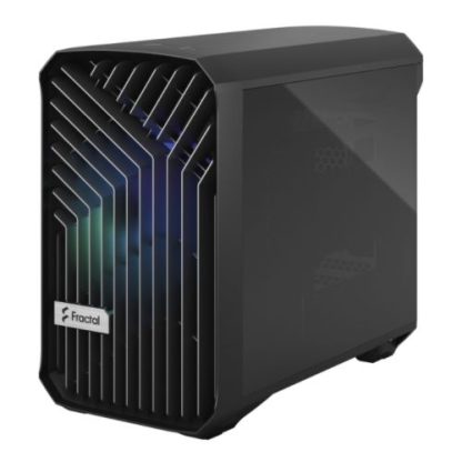 Fractal Design Torrent Nano (Light TG RGB) Case w Light Tint Glass Windows, Mini ITX, 1 RGB Fan, ATX PSU & 335mm GPU Support, 280mm Watercooling, RGB Strip, Front Grille, USB-C