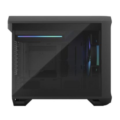 Fractal Design Torrent Nano (Light TG RGB) Case w Light Tint Glass Windows, Mini ITX, 1 RGB Fan, ATX PSU & 335mm GPU Support, 280mm Watercooling, RGB Strip, Front Grille, USB-C