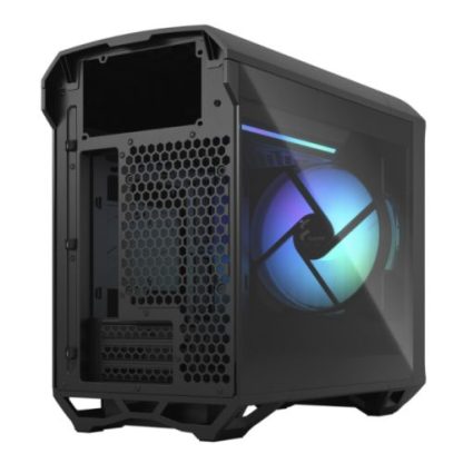 Fractal Design Torrent Nano (Light TG RGB) Case w Light Tint Glass Windows, Mini ITX, 1 RGB Fan, ATX PSU & 335mm GPU Support, 280mm Watercooling, RGB Strip, Front Grille, USB-C