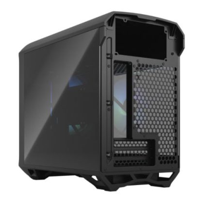 Fractal Design Torrent Nano (Light TG RGB) Case w Light Tint Glass Windows, Mini ITX, 1 RGB Fan, ATX PSU & 335mm GPU Support, 280mm Watercooling, RGB Strip, Front Grille, USB-C