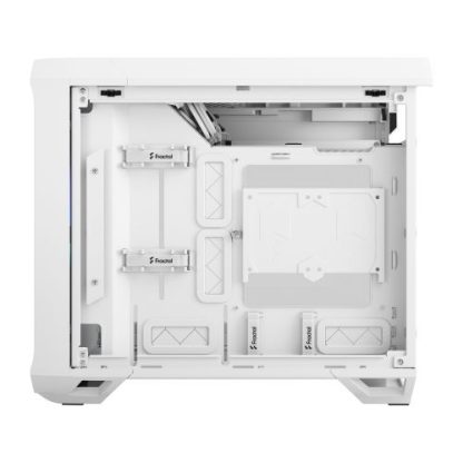 Fractal Design Torrent Nano (Light TG RGB White) Case w/ Light Tint Glass Window, Mini ITX, 1 RGB Fan, ATX PSU & 335mm GPU Support, 280mm Watercooling, RGB Strip, Front Grille, USB-C
