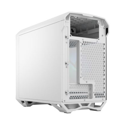 Fractal Design Torrent Nano (Light TG RGB White) Case w/ Light Tint Glass Window, Mini ITX, 1 RGB Fan, ATX PSU & 335mm GPU Support, 280mm Watercooling, RGB Strip, Front Grille, USB-C