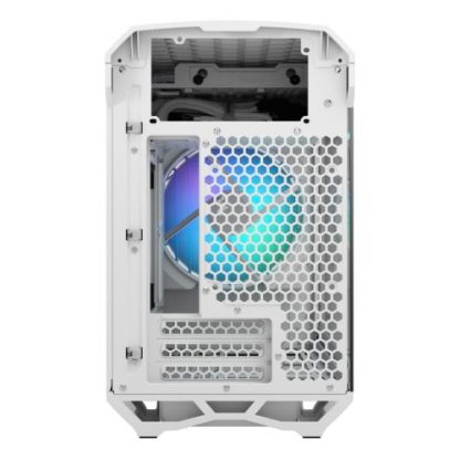 Fractal Design Torrent Nano (Light TG RGB White) Case w/ Light Tint Glass Window, Mini ITX, 1 RGB Fan, ATX PSU & 335mm GPU Support, 280mm Watercooling, RGB Strip, Front Grille, USB-C
