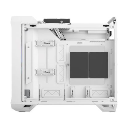 Fractal Design Torrent Nano (Light TG RGB White) Case w/ Light Tint Glass Window, Mini ITX, 1 RGB Fan, ATX PSU & 335mm GPU Support, 280mm Watercooling, RGB Strip, Front Grille, USB-C