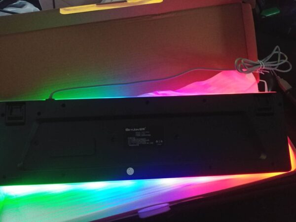 H300 punk round keycap game office dazzle colour lights keyboard Skylion Responsive noiseless - Image 3