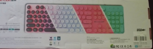 H300 punk round keycap game office dazzle colour lights keyboard Skylion Responsive noiseless - Image 10