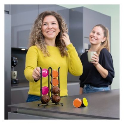 Hama Xavax Coffee Capsule Stand for Dolce Gusto, Nespresso Vertuo, Holds 16 Capsules