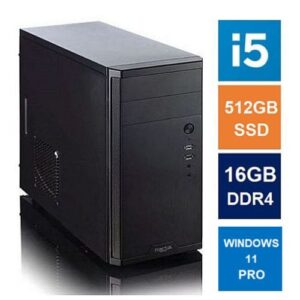 Mismoosh MATX Tower PC, Fractal Core 1100 Case, i5-12400, 16GB 3200MHz, 512GB SSD, Bequiet 550W, No Optical, KB & Mouse, Windows 11 Pro