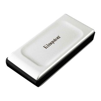 Kingston XS2000 500GB Pocket Size External SSD, USB 3.2 Gen2x2 Type-C, IP55 Water & Dust Resistant, Ruggedised Sleeve for Drop Protection